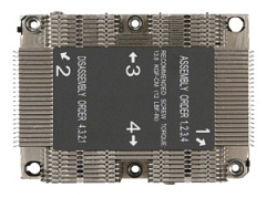 Кулер ExeGate ESNK-P0063AP4.PWM.2U.SP3.Cu (Al+Cu, 2U, 4 тепл. трубки, LGA SP3, TDP 240W, PWM, 1600-6800RPM, 2 ball bearing, 4pin, 54,3db, 440г, на вин