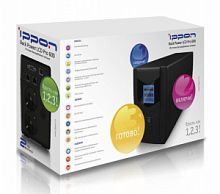 Источник бесперебойного питания Ippon Back Power Pro LCD 800 Euro 480Вт 800ВА черный 708220 в магазине "АйТиАйСИ" в Ростове на Дону | itic.ru 
